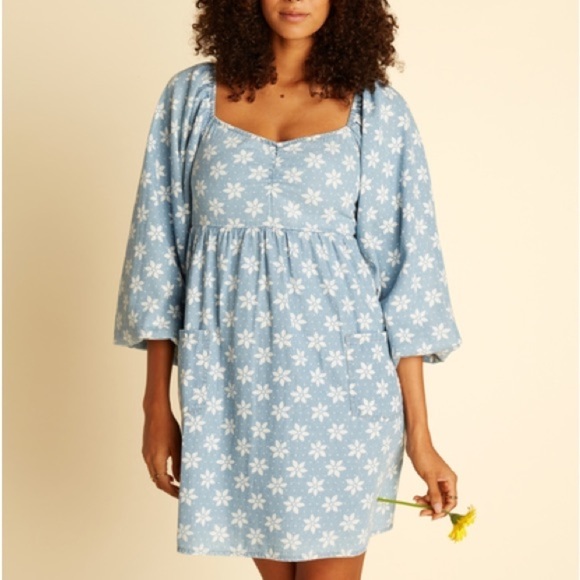 🔆BILLABONG🔆 Wrangler Just A Dream Babydoll Dress - Picture 9 of 17